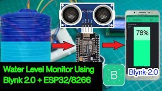 Water tank level monitoring system with Nodemcu and Blynk 2.0 application - [ESP32 Project]