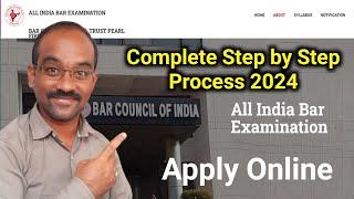 All india BAR Council Examination 2024 | AIBE-XIX Step by Step Application Process | Apply AIBE 2024