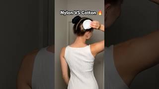 Nylon socks OR Cotton socks?? #beauty #hairstyle #hairtok #hairhack #hairtutorial #hair #hairbattle