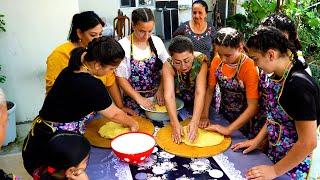 Cooking Master Class with 10 Shelter Girls! Prepared Delicious Meals! (Village Life Chef )