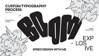 CUSTOM TYPOGRAPHY | DESIGN LAYOUT SPEED ART