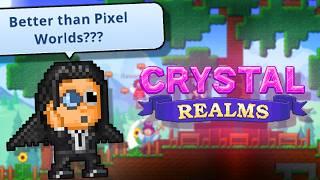 Is this game better than Pixel Worlds? | Crystal Realms