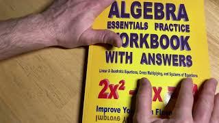 Algebra Workbook with Answers for Math Beginners