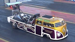 Mental Breakdown - 1700bhp VW Bus Dragster - 7.6 @ 182mph