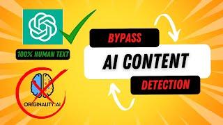 SECRET to Getting Your ChatGPT Articles Bypass AI Content Detection - No Additional Software Needed!