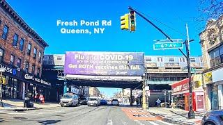 NYC Driving on Fresh Pond Rd, Queens, NY