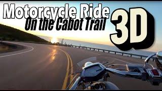 Motorcycle Ride on the Cabot Trail,  Cape Breton, VR Video 180 3D