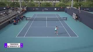 Linda Noskova vs Maria Timofeeva | Miami 2024 Second Round