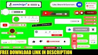 21 green screen subscribe button animation free download no copyright