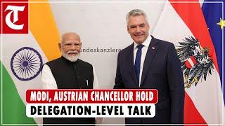 Modi, Austrian Chancellor Karl Nehammer hold delegation-level talk; PM signs guestbook