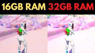 FORTNITE 16GB RAM VS 32GB RAM SEASON 5