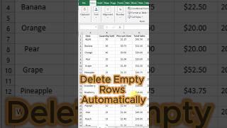 Delete Empty Rows in Excel Automatically | #techtips #excelhacks #computertricks #exceltutorials