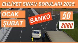 Ehliyet Sınav Soruları 2025 | Ocak, Şubat Çıkmış Ehliyet Sorularını Çöz