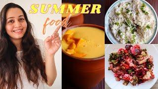 7 SUMMER FOOD Ideas | Indian Recipes (light & healthy), Summer Salads, Summer Drinks