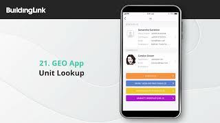 【Tutorial】GEO App - Unit Lookup | BuildingLink Asia Pacific