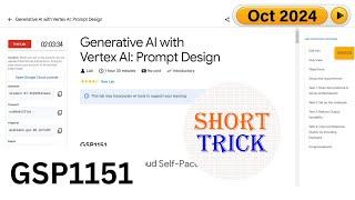 Generative AI with Vertex AI: Prompt Design | #GSP1151 | #qwiklabs | #Arcade