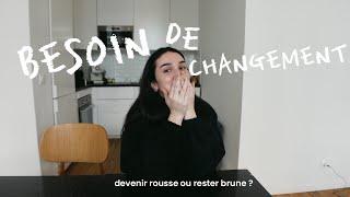 DEVENIR ROUSSE OU RESTER BRUNE ? | saturday vlog 🫧