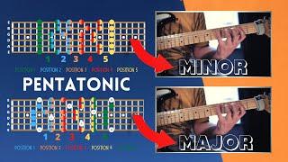 How to SOLO on GUITAR | Position 5 Minor Pentatonic Scale + MAJOR pentatonic 5 positions