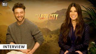 The Lost City - Sandra Bullock & Daniel Radcliffe on swearing with Hugh Grant & "Brad Pitt Power"