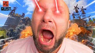 Giant CRYING MAN BABY throws EPIC RAGE TANTRUM on RUST!!