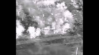 Apache Helicopter Blows Up Insurgent With IED in Backpack