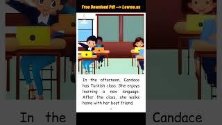 S2B7 - Candace's School Day - Short stories for Beginners