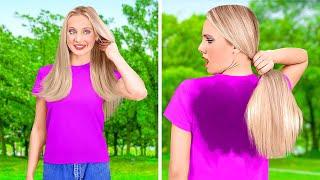 AWESOME GIRLS HAIR HACKS AND TRICKS || Cool Hair Hacks And Tips by 123 GO!