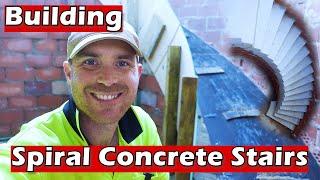 HOW TO BUILD SPIRAL CONCRETE STAIRCASE