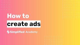 Create Ads with Simplified