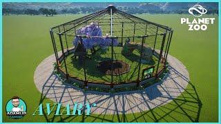 Aviary In Planet Zoo - Custom Building It For A Peafowl Habitat- speedbuild/tutorial
