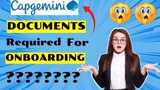 Documents required for Capgemini Onboarding||Complete details||Capgemini Latest joining Update