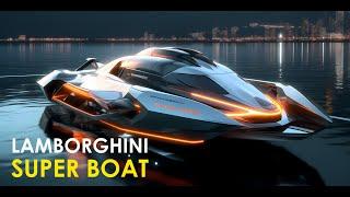 AI Design Futuristic Supercar Boat Concept, Generated on Midjourney