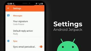Settings Fragment in Android Studio Tutorial (Android Jetpack)