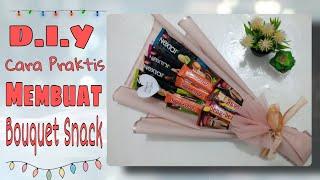 Cara Buat Buket Snack Sendiri | D.I.Y Bouquet Snack Easy