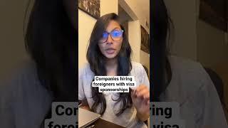 Jobs abroad with work permits / visa sponsorship | Nidhi Nagori #shorts