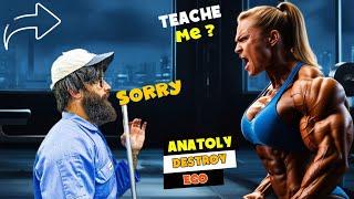 ANGRY WOMEN BODYBUILDER Shocks ANATOLY in a GYM  | Anatoly GYM PRANK #7