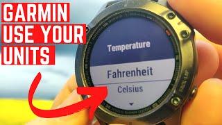 Garmin Weather Change Units Celcius, Fahrenheit | Distance Kilometers, Miles