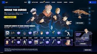 FORTNITE X JUJUTSU KAISEN ( NEW UPDATE ) ALL COSMETICS