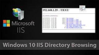 Windows 10 IIS Directory Browsing