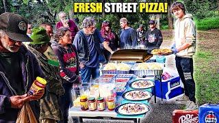Making Homemade Pizza For The Homeless Community!