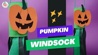  Paper Crafts for Halloween | PUMPKIN WINDSOCK | Recycled Paper Towel Roll Crafts CUTE!