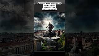 Photoshop Ai completes: Assassin's Creed The Ezio Collection Cover Art [Generative Fill]