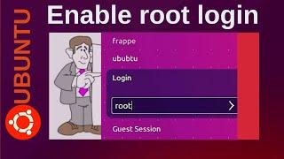 How to enable root login GUI in Ubuntu