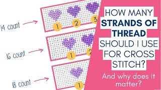 How many Strands of Thread to use for Cross Stitch