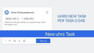 $0.04 Entity linking judgement||UHRS JOBS on clickworker datamine oneforma on your point
