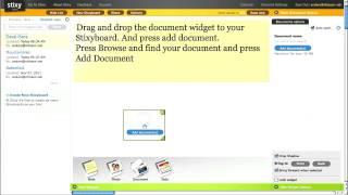 Stixy Tutorial - How to Upload A Document