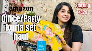 Amazon kurta set haul | Office/Party wear kurti/kurta set | fashion fusions