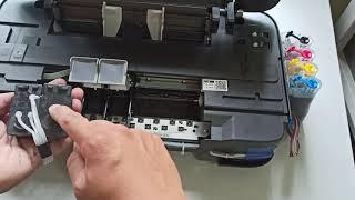 How to install cartridge in IP2770 or MP237 Continuous Printer (CISS)