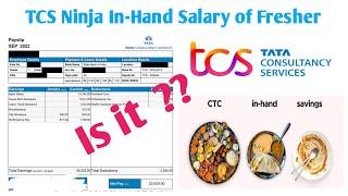 TCS Ninja Salary Slip || In - Hand Salary of Assistant System Engineer