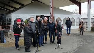 Выступление худ.самодеятельности на предрождественский ярмарке в штате Нью Джерси, США 